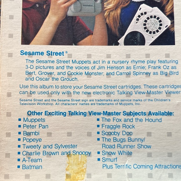 Sesame Street Talking View-Master 3-D Cartridges - Picture 6 of 11